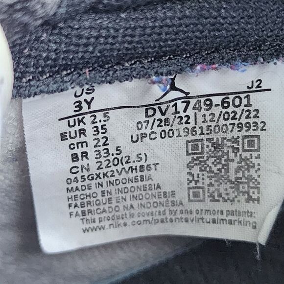 NIKE AIR JORDAN 1 HIGH spider Man Gs - Kids Shoes - SIZE 3Y - Picture 9 of 9